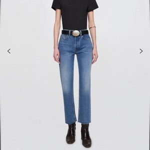 Re/done High Rise Stove Pit Medium Vain Jeans